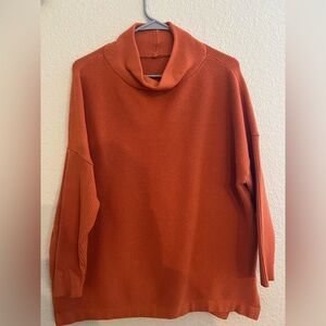 Amazon Women's Orange Cowl Neck Sweater